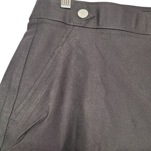 Rafaella Women's Comfort Stretch Black Bermuda Shorts With Button Detail Size 18 - Picture 5 of 11
